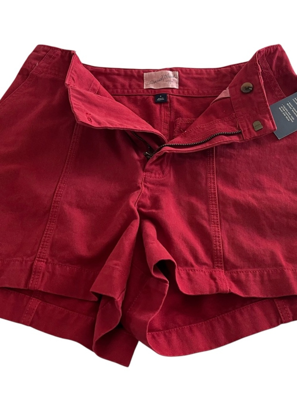 Universal Thread Red High-Waist Cotton Shorts